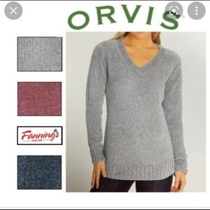 Orvis pull over v-neck sweater